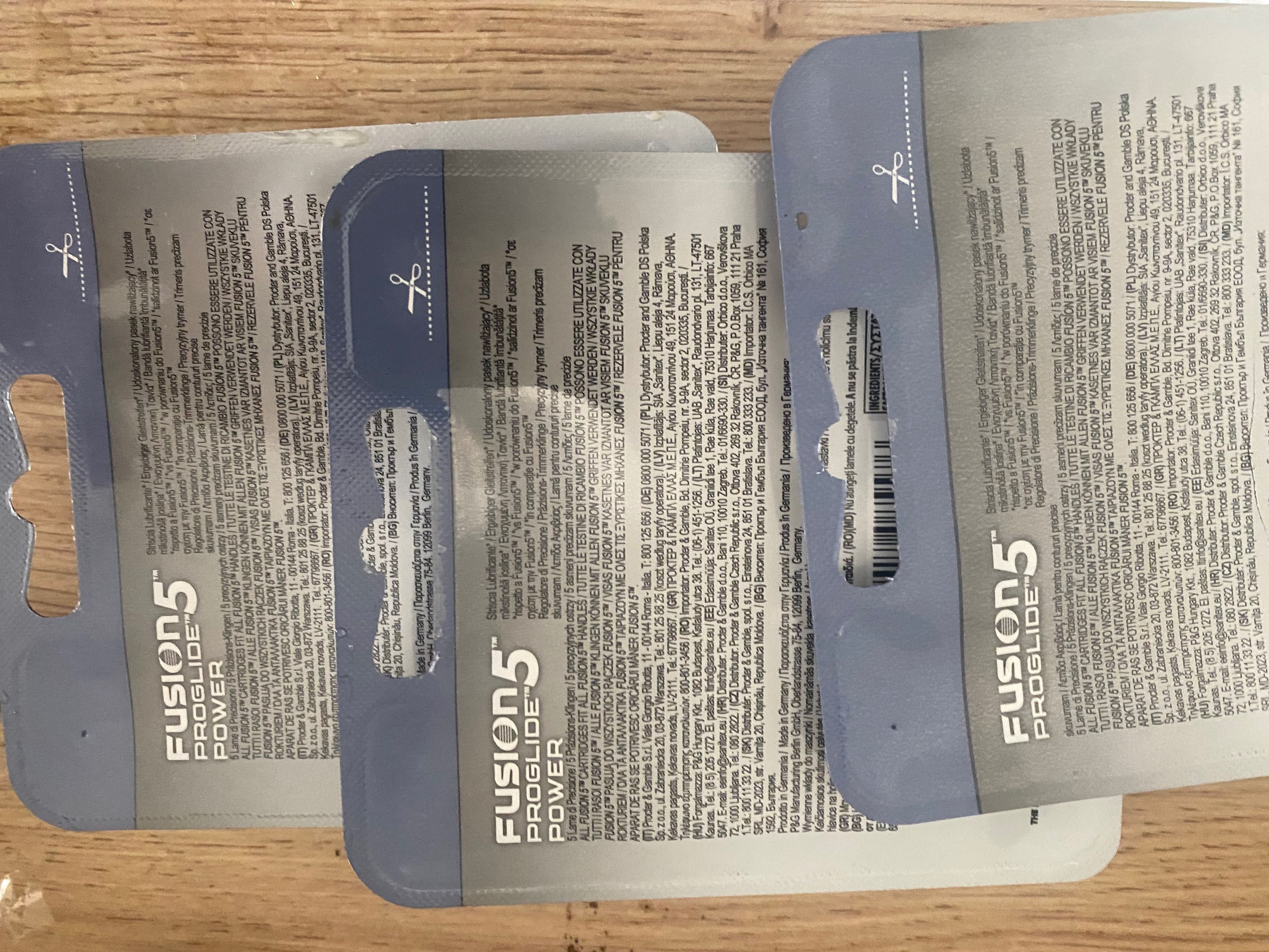 Ножчета за самобръсначка  4 броя, Gillette Fusion 5 ProGlide Power