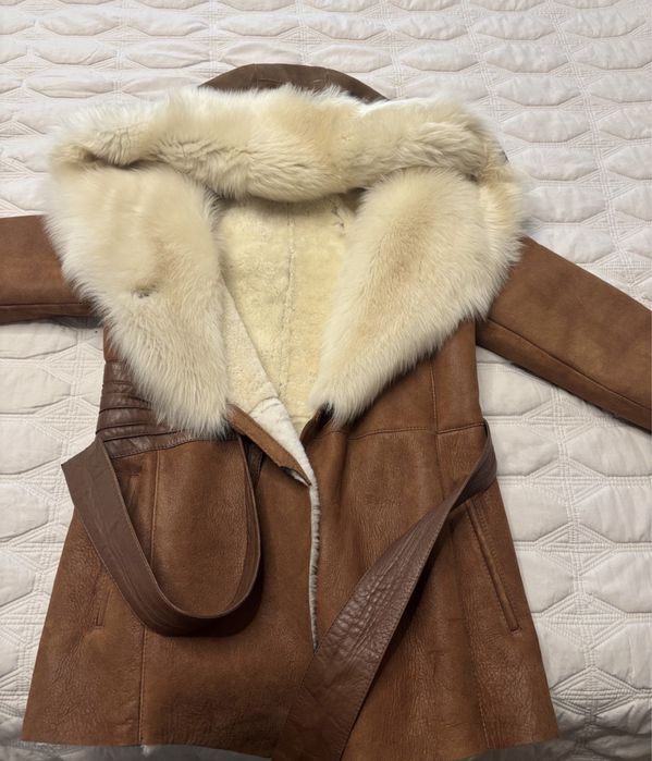 Дамско Палто от агнешка кожа