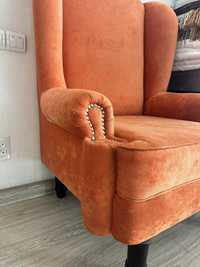 Продам 2  дизайнерских кресла(терракот,индиго)