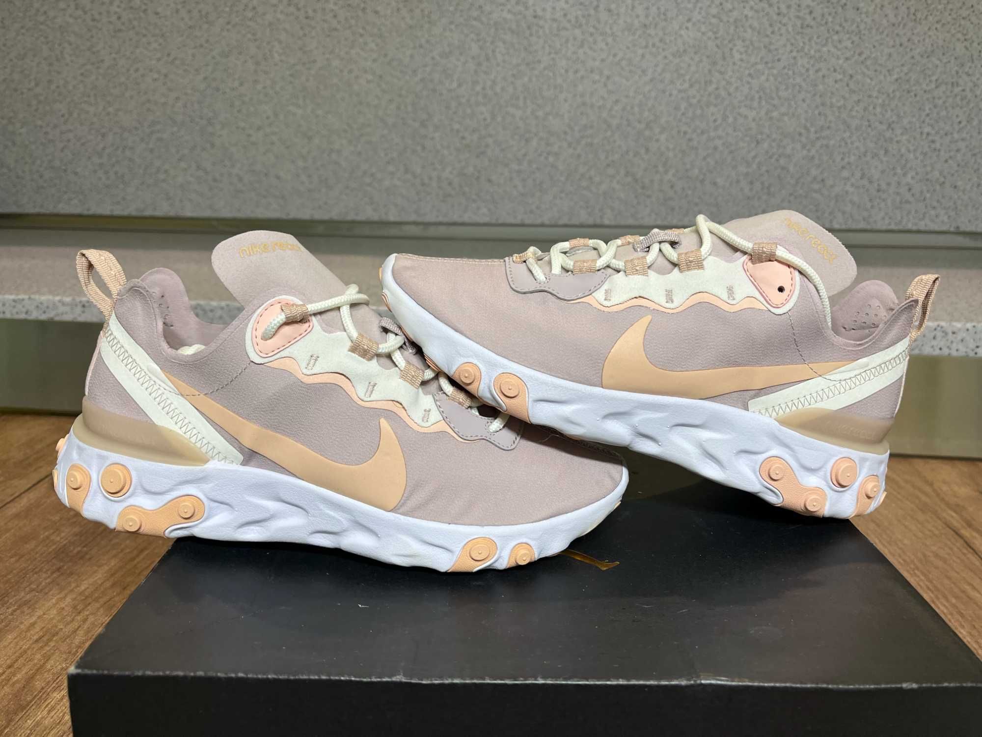 ОРИГИНАЛНИ *** Nike React Element 55 /Paltinum Violet/Shimmer