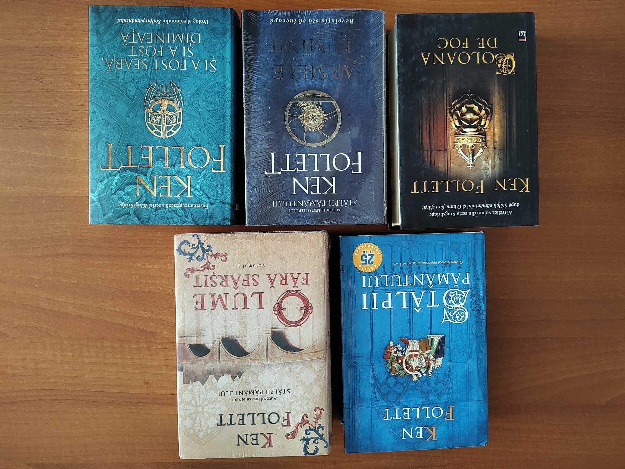Ken Follett - seria Kingsbridge (5  titluri, 6 volume)