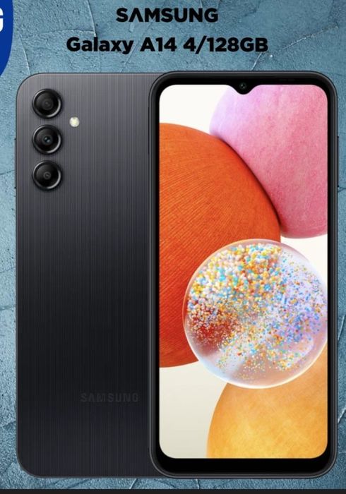 Galaxy a 14 черный цвет не битый ничего новый  с чехолом в подарок