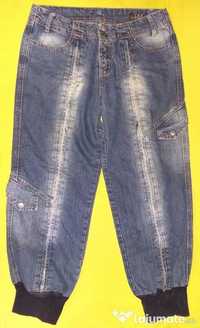 Blugi 3/4 Denim Jeans pescar salvari bufant Esprit slimfit buzunare