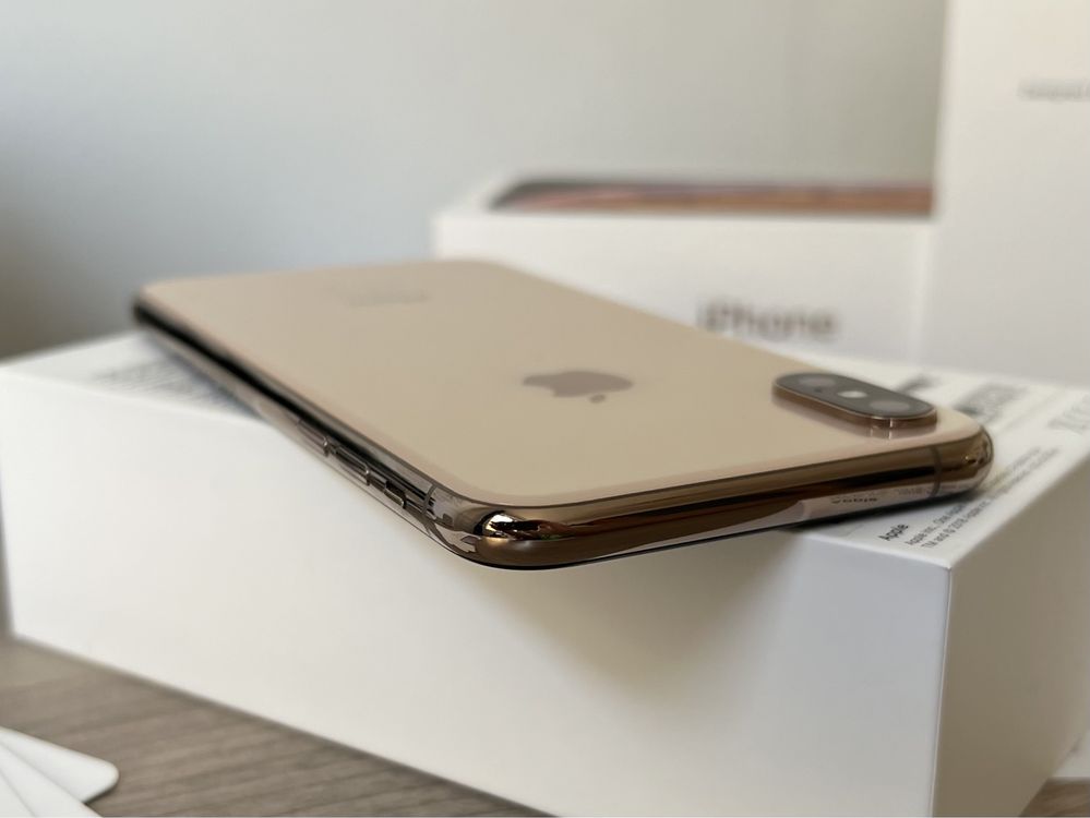 iPhone Xs, 64GB, Gold, КАТО НОВ, 100% батерия, ГАРАНЦИЯ!