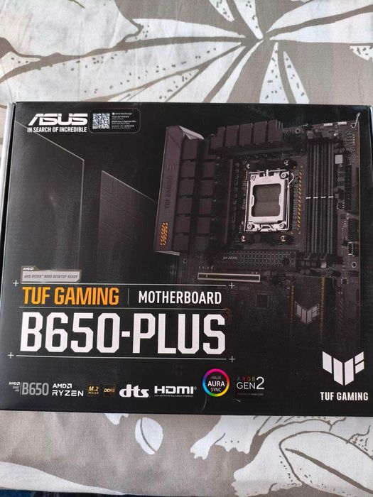 Продавам дънна платка за AMD (AM5 socket) ASUS TUF Gaming B650-PLUS