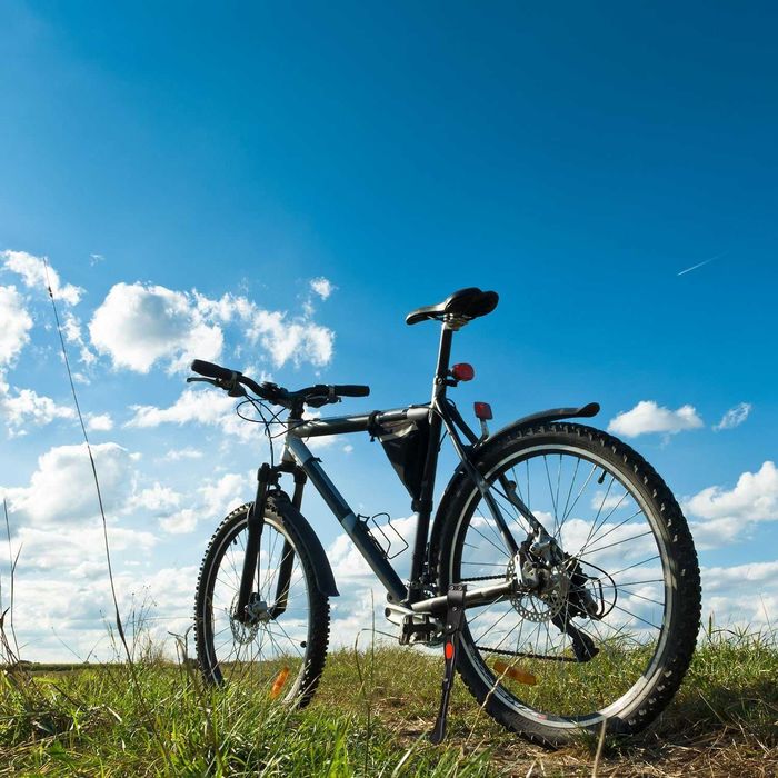 Cric pentru bicicletă BIKE PRO, reglabil pe înălțime din aluminiu.