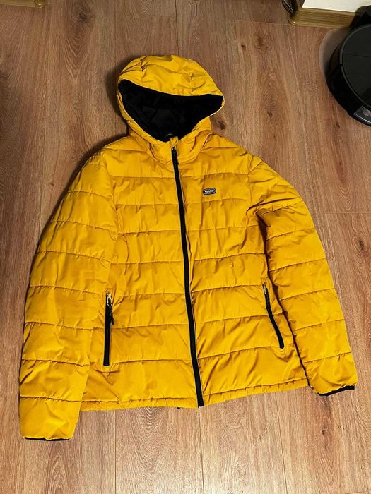 Geacă toamnă-iarnă bărbați Pull & Bear – galben muștar, mărimea M / 38