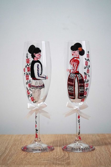 Pahade de nuntă pictate manual tradițional