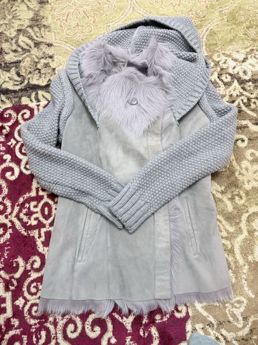 Дубленка серая натуральная. Продам