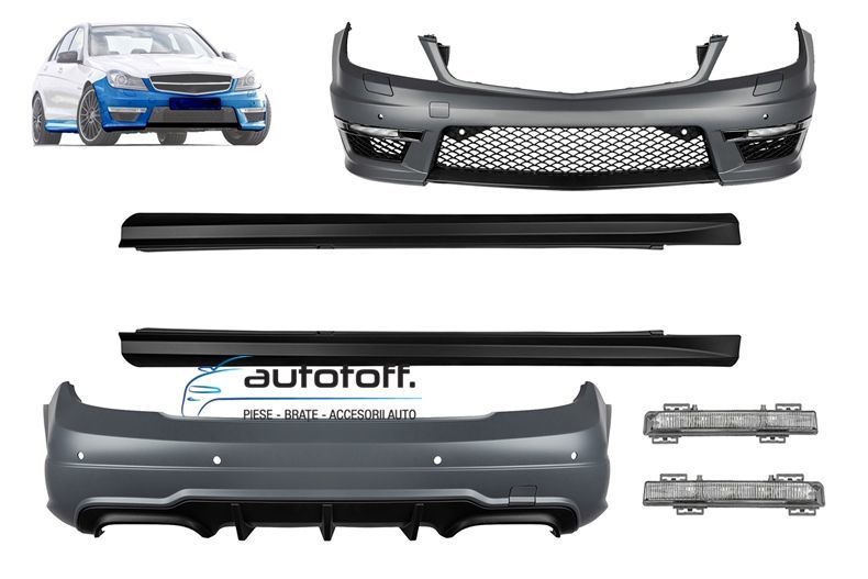 Body kit Mercedes W204 C-Class Facelift (11-13) AMG C63