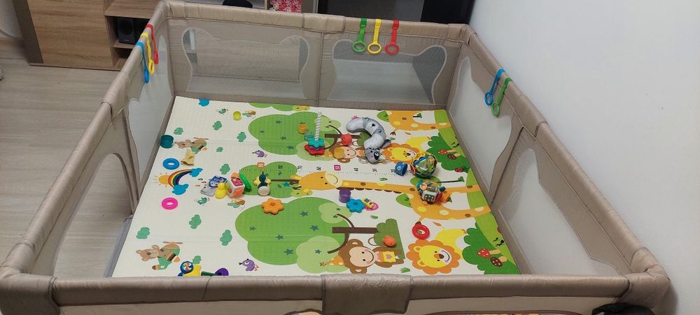 Tarc de joaca copii  Lionelo Willow XL dimensiune 200 x 180