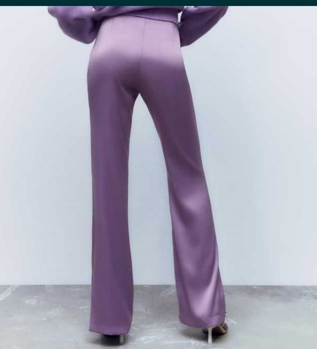 Pantaloni satinați Zara mărime XS/S nou