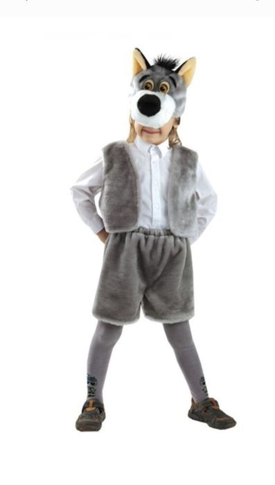 Новогодний костюм волка. Костюм зверят волк