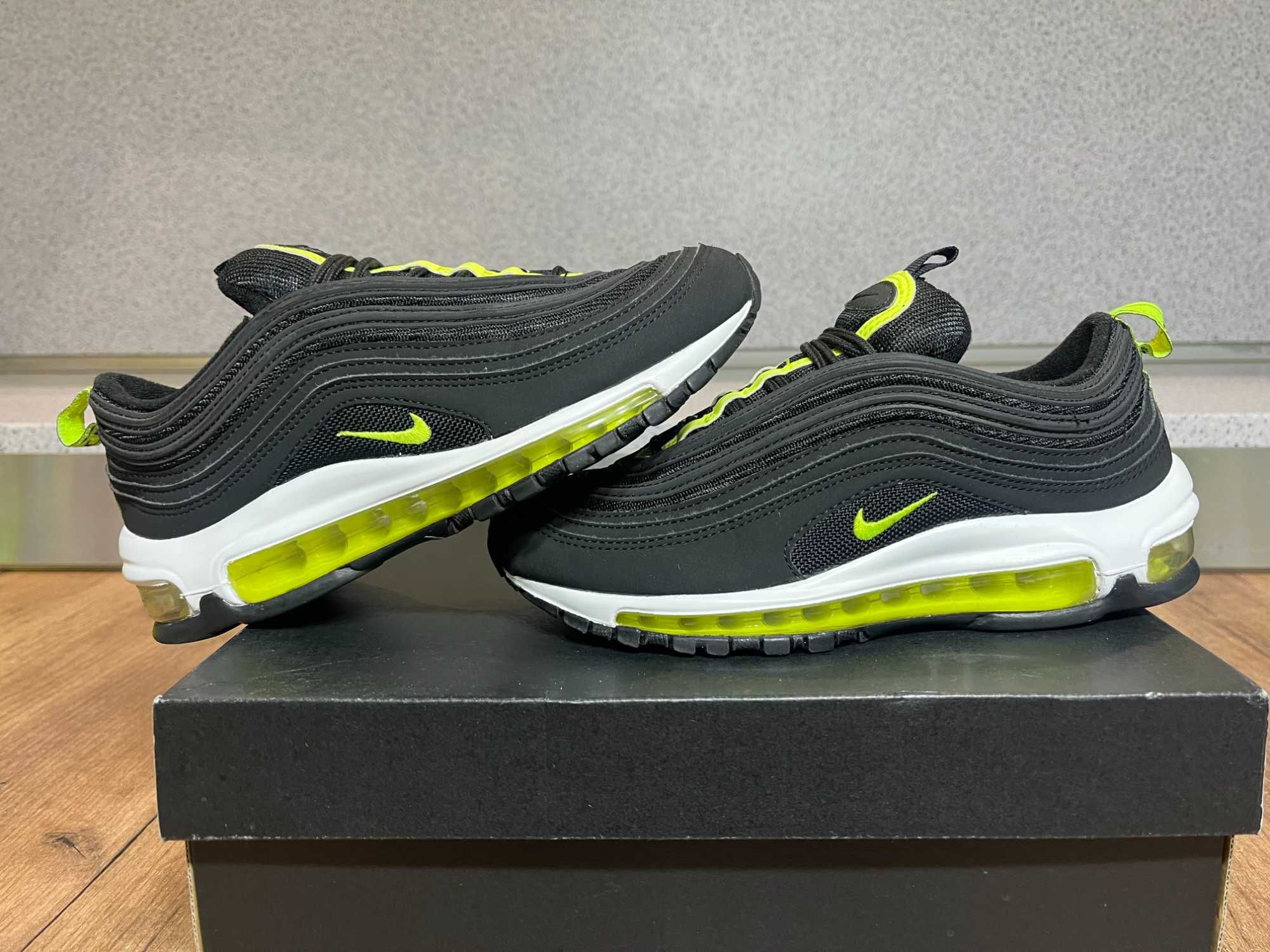 ОРИГИНАЛНИ *** Nike Air Max 97 BG Black Volt White YelloW