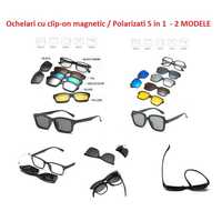 Rame Ochelari cu clip-on magnetic / Polarizati 5 in 1 - 2 Rame