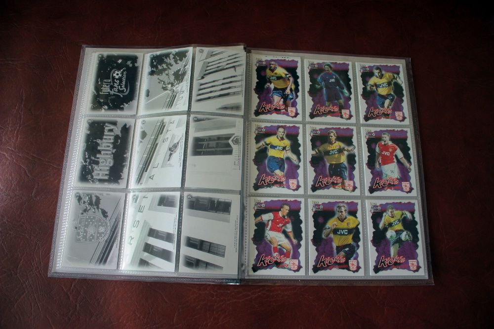 Futera Arsenal 1999 set complet carduri in binder original - nu panini