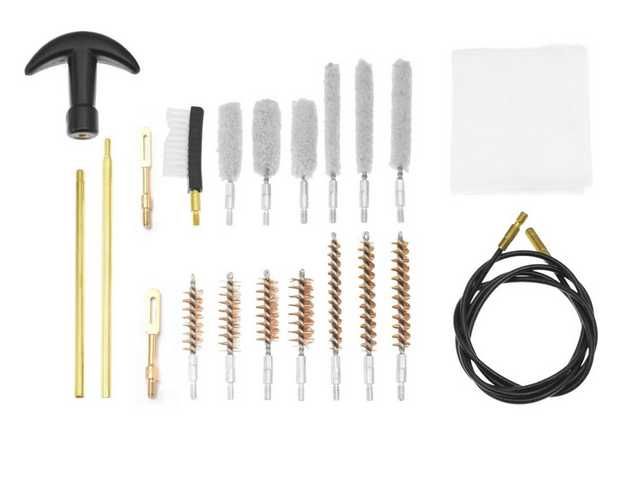 Kit curatare carabina vanatoare si pistol, 5.6, .22, 7.62, 9mm, .45