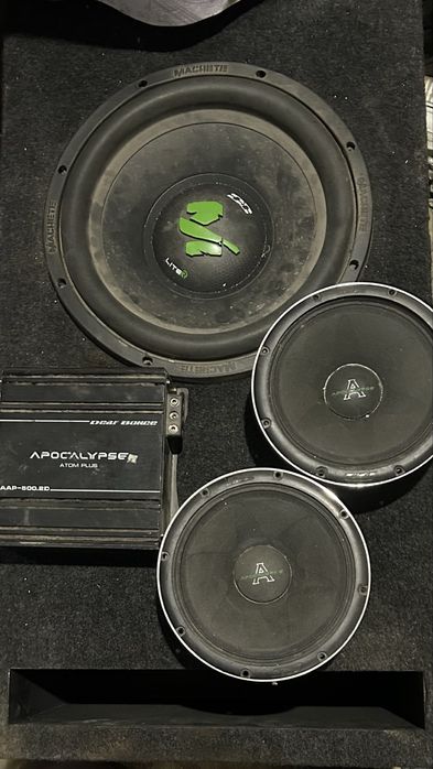 Сабвуфер, 1 пара колонок Арнольды и усилитель