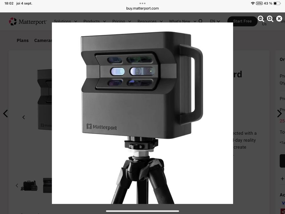 Camera 3D Tururi Virtuale Matterport Pro2 Professionals Bundle