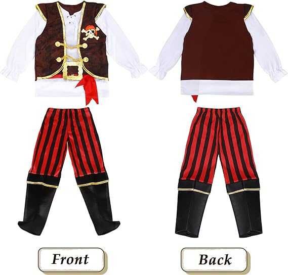 GC Pirate Costume for Kids Пиратски костюм със аксесоари