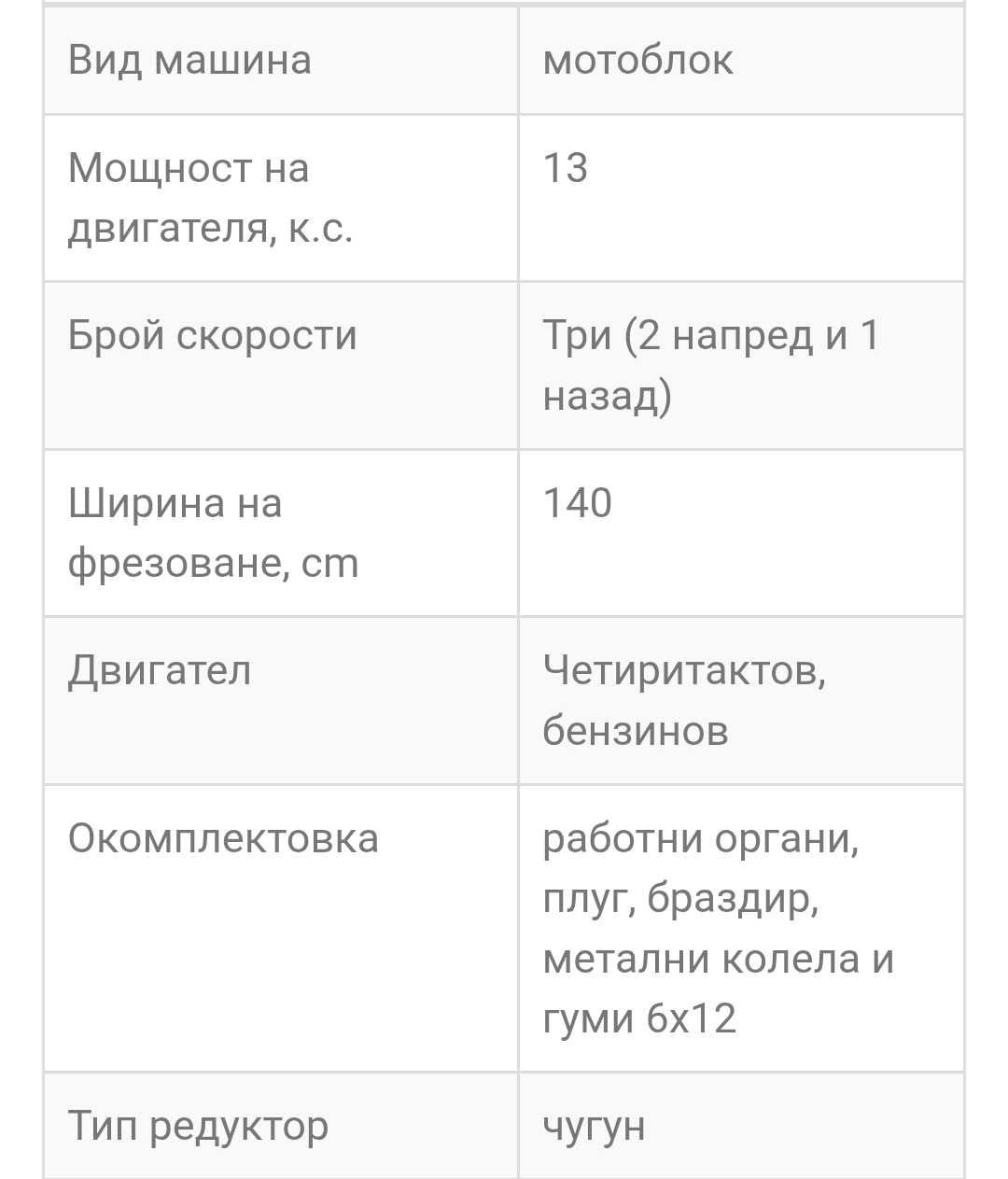 Мотоблок Гардения