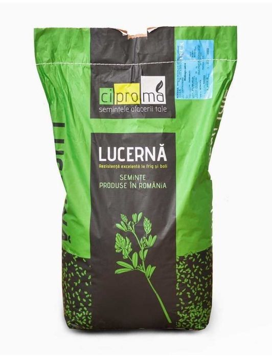 Seminte Lucerna nedrajata Madalina C1, Sac 10 Kg, Ciproma