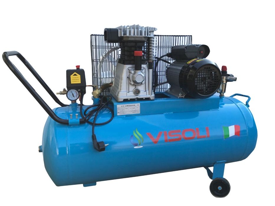 Compresor aer 100L Visoli/10 bari/motor 2,2kw bobinaj cupru