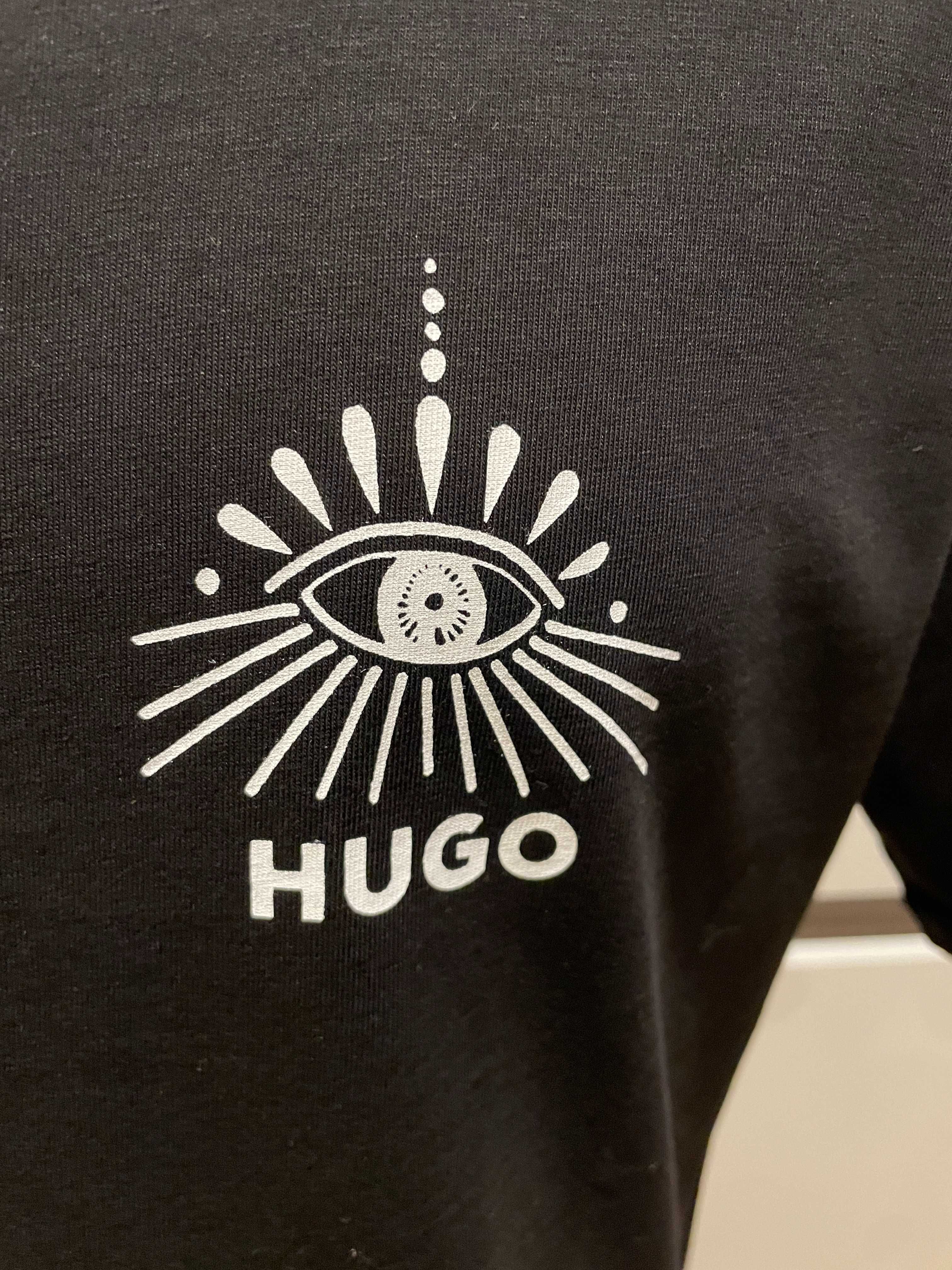 Оригинална тениска HUGO BOSS Dedico с фигурална щампа: M, XL и XXL
