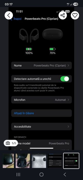 Powerbeats Pro
Fără probleme