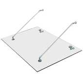 Copertine din INOX / STICLA 140x90 160x90 cm Marchiza Acoperis Usa