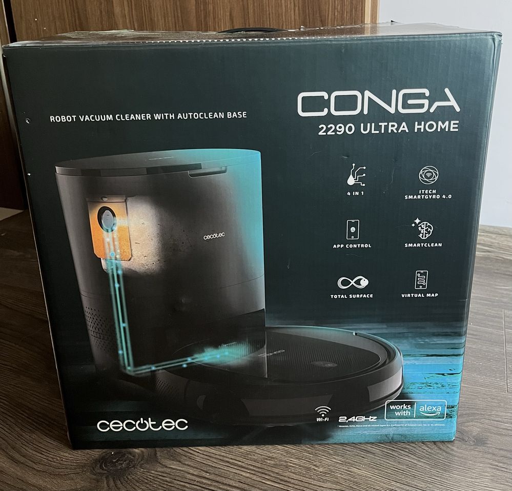 Прахосмукачка робот с моп CECOTEC Conga 2290 ULTRA HOME - В гаранция!