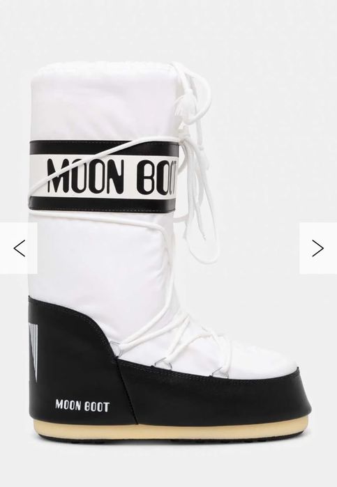 Moon boot alb , cu livrare prin fan curier