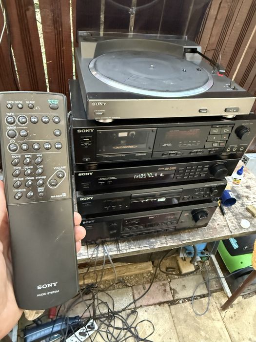 Linie sony amp cd tuner deck pick-up