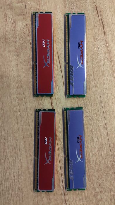 Memorie Kingston HyperX blu&red 4GB, DDR3, 1600MHz, CL9, 1.65V