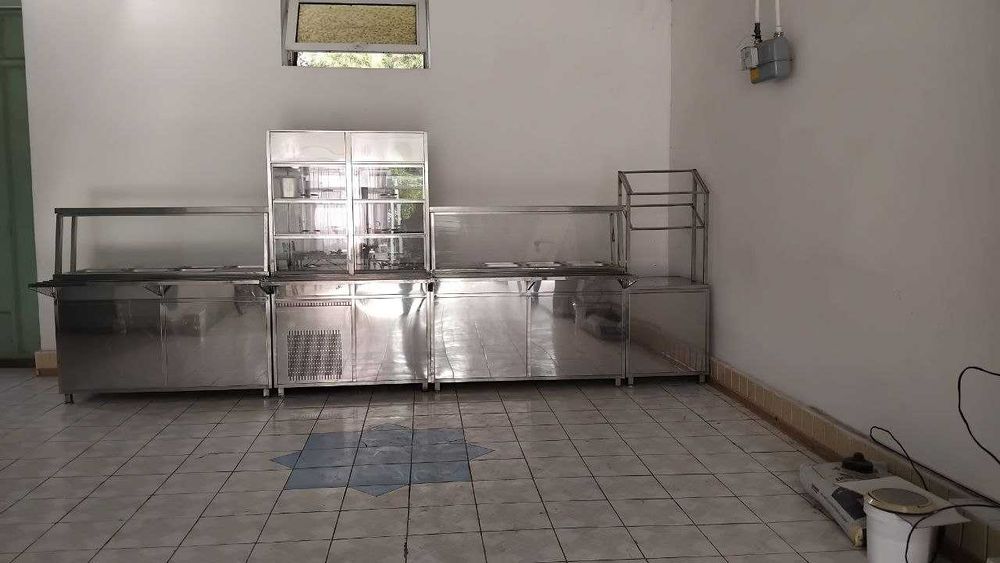 Линия раздачи из нержавейки. Итальянского производства