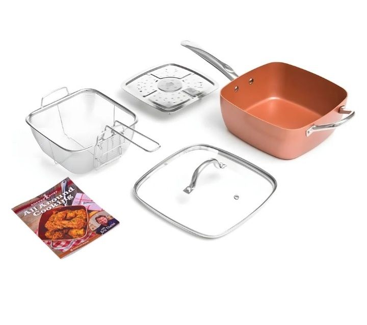 Copper Chef Pan - дълбок тиган с незалепващо покритие