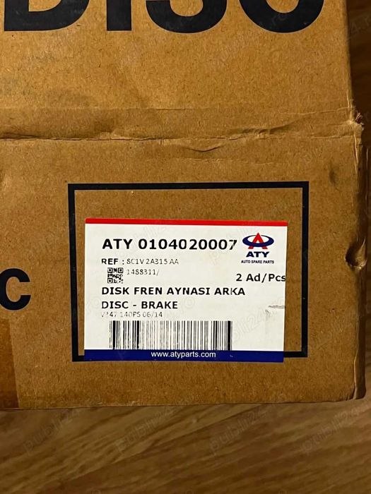 Discuri frana ATE 8C1V 2A315 AA Ford Transit 2006-2014