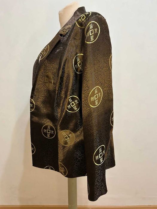 Жакет женский из жаккардовой парчи с английским воротником (р. 50-52)