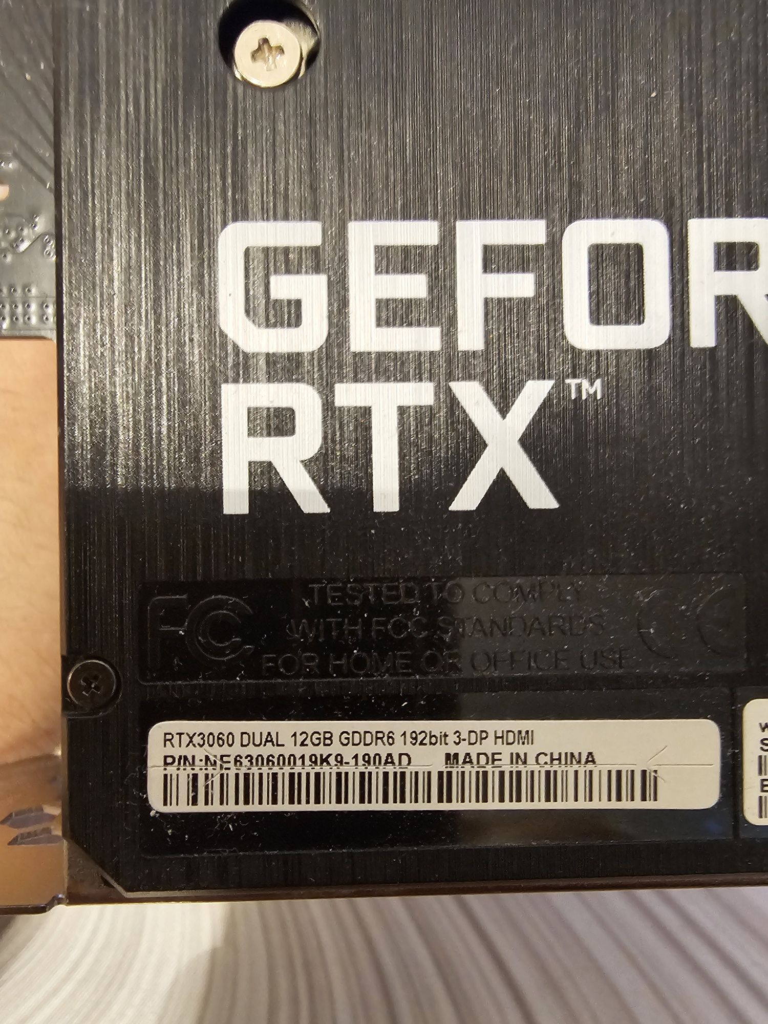 rtx3060 palit dual.