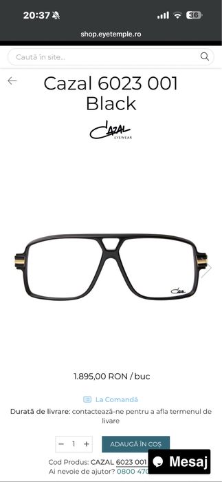 Rame ochelari Cazal Retro