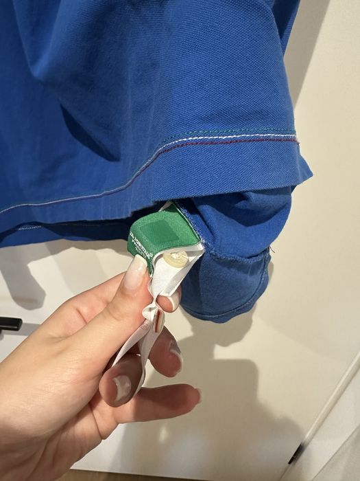 La Martina синя тениска с яка, размер Л slim fit