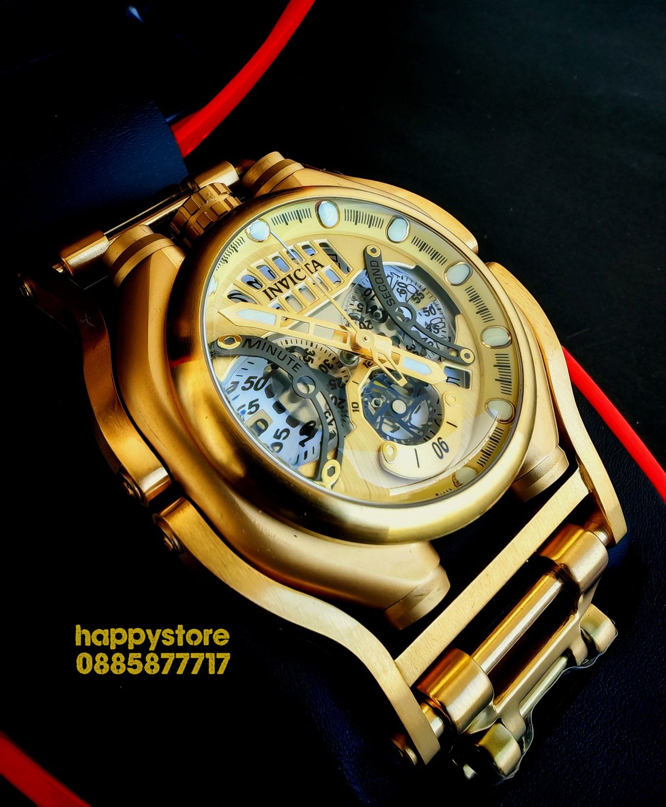 Промо! часовник INVICTA Sea Hunter Gold 56 mm, Инвикта нов