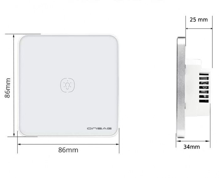 4 x Intrerupatoare smart wifi, cu touch, fara nul - Onsag