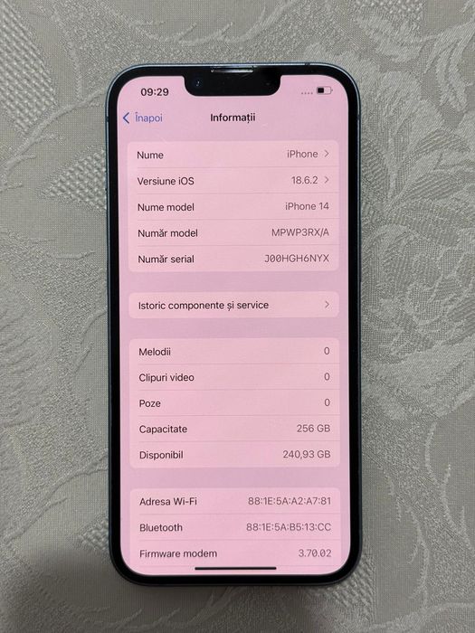 Vând IPhone 14, 256GB