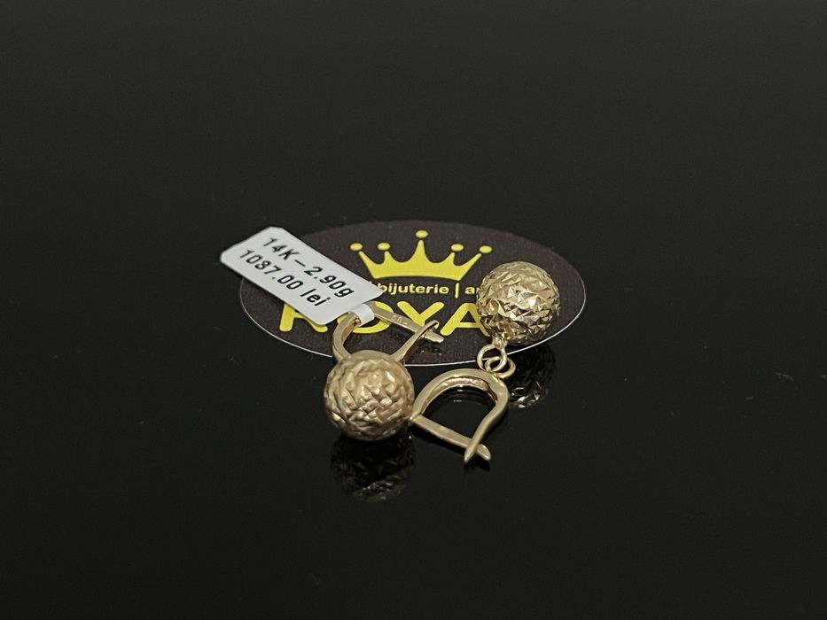 Bijuteria Royal CB : Cercei dama aur 14k 2,90gr