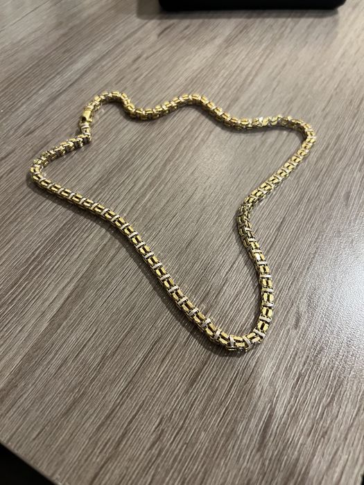 Lanț aur 2 culori 18k 34,5g