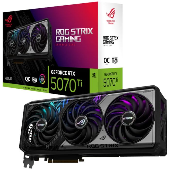 Видео карта ASUS ROG Strix GeForce RTX™ 5070 Ti OC Edition, 16GB