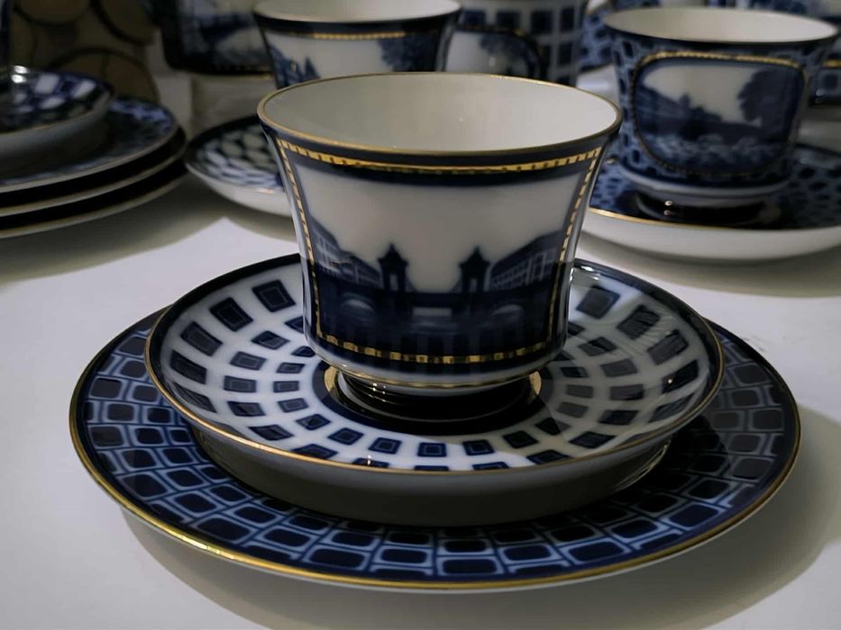 Руски порцелан сервиз за чай ИФЗ