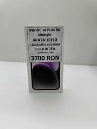 iPhone 14 Plus, 128GB, 5G, Midnight, baterie 100%