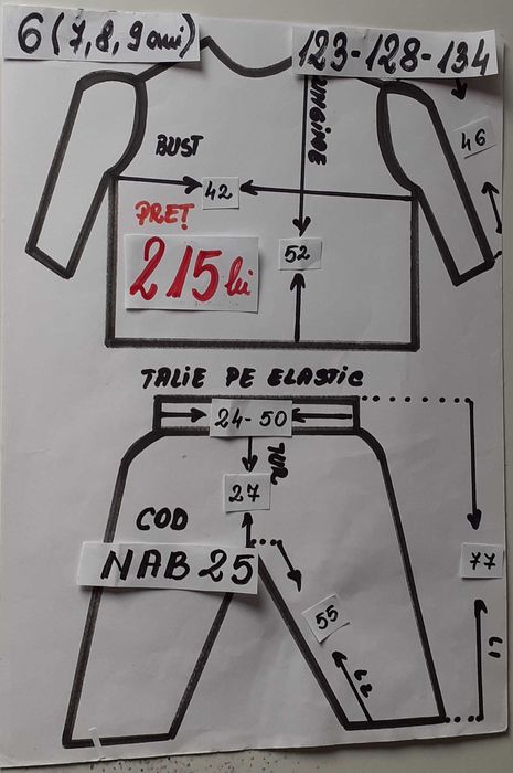 Costum popular pentru copii 7-8-9-10 ani